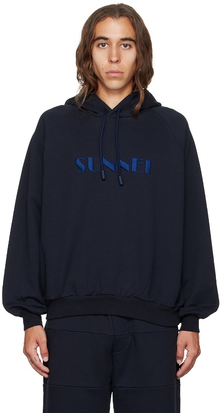 Photo: Sunnei Green Embroidered Hoodie