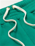 Les Tien - Garment-Dyed Fleece-Back Cotton-Jersey Drawstring Shorts - Green