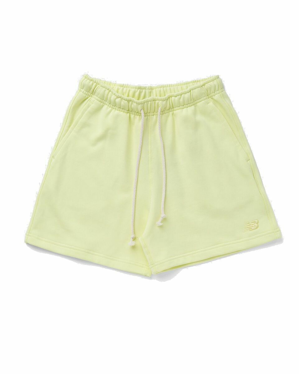 Photo: New Balance Athletics French Terry Short Yellow - Womens - Sport & Team Shorts