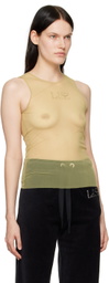 Ludovic de Saint Sernin Yellow Crystal Tank Top