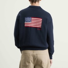 Polo Ralph Lauren Men's Flag Knit Polo in Navy Combo