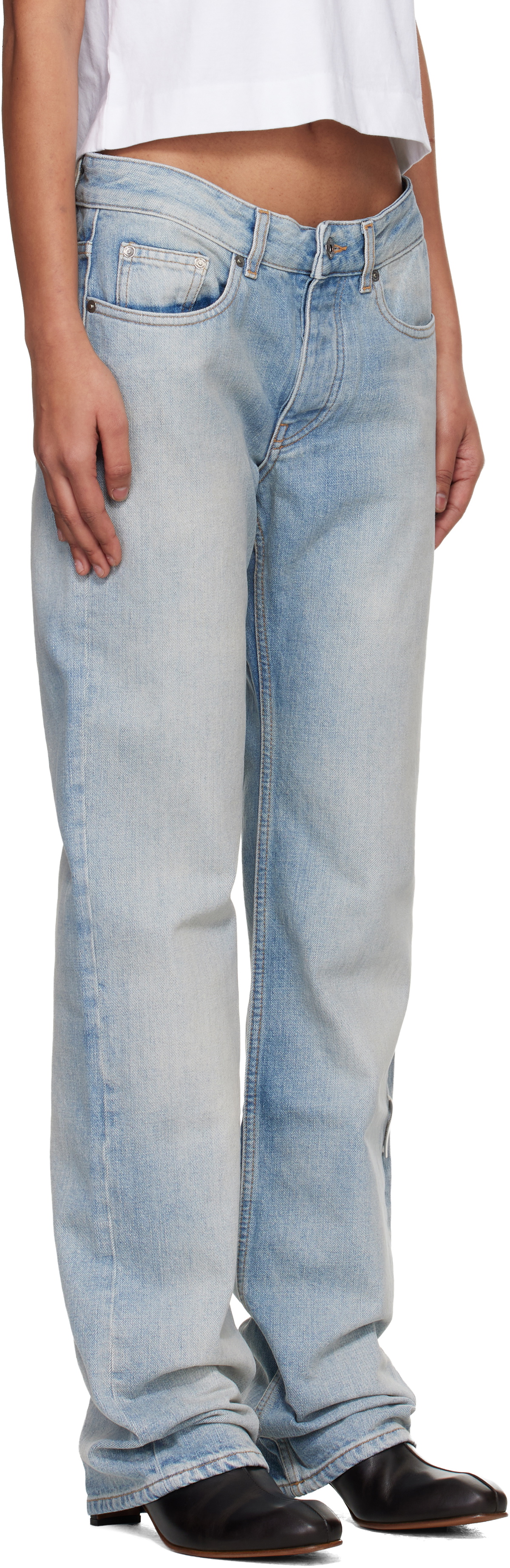 Off-White Blue New 90S Fit Jeans