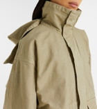 Victoria Beckham Hooded cotton canvas jacket