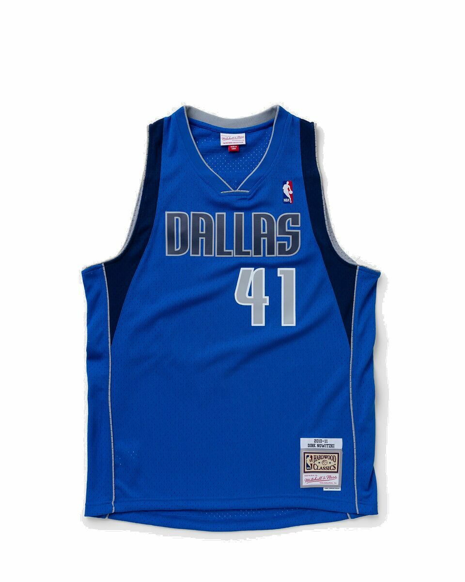 Photo: Mitchell & Ness Nba Swingman Jersey Dallas Mavericks 2010 11 Dirk Nowitzki #41 Blue - Mens - Jerseys