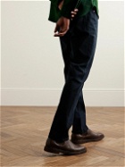 Sid Mashburn - Straight-Leg Slim-Fit Cotton-Blend Corduroy Trousers - Blue