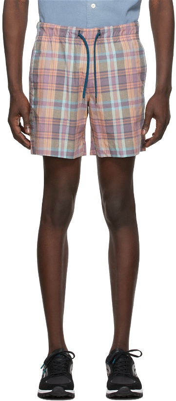 Photo: PS by Paul Smith Multicolor Plaid Sport Shorts