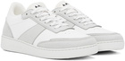 A.P.C. White & Gray Plain Sneakers