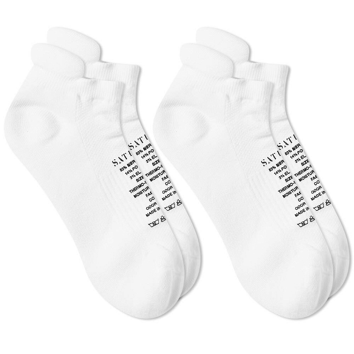 Photo: Satisfy Men's Merino Low Sock in White