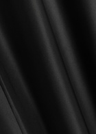 Reformation Gale Straight-leg Satin Trousers Black