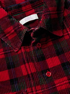 ERL - Checked Cotton-Corduroy Shirt - Red