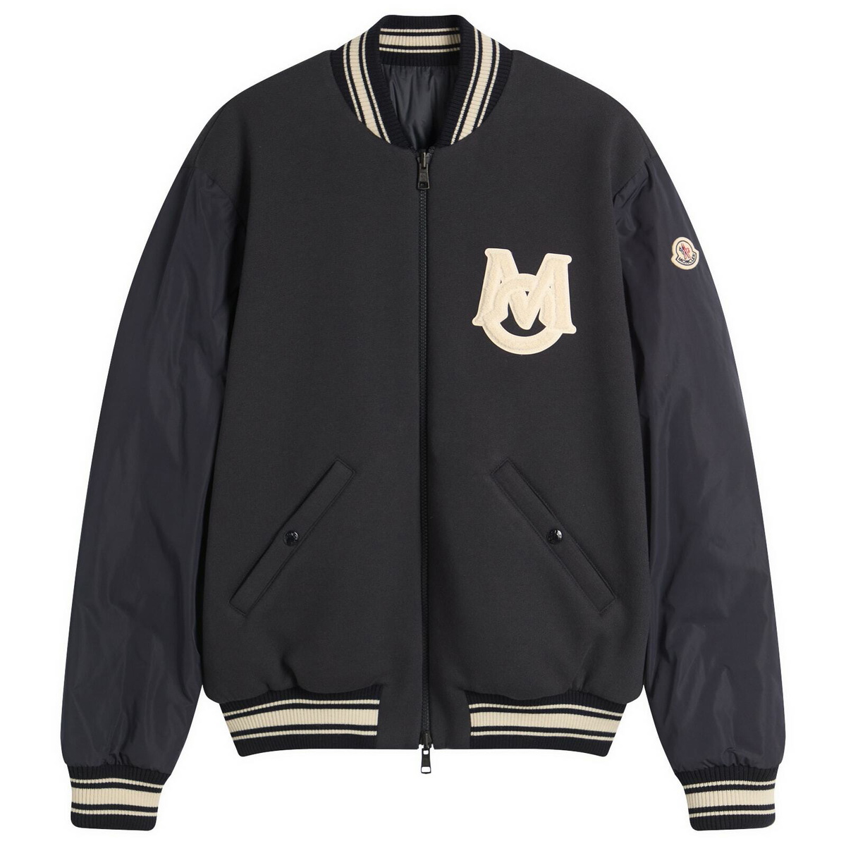 Moncler Men's Vennes Bomber Jacket in Navy
