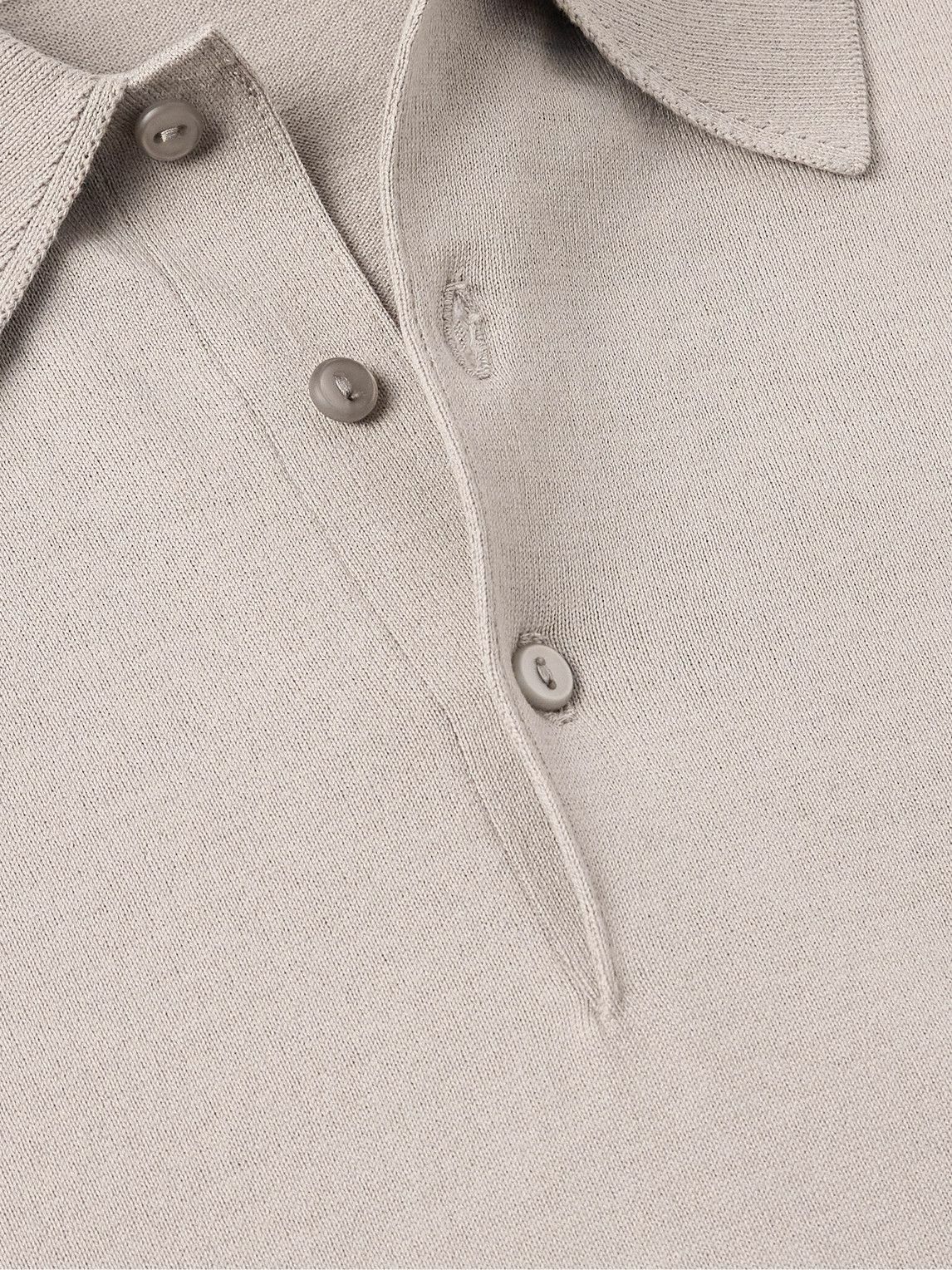 Kaptain Sunshine - Cotton Polo Shirt - Brown Kaptain Sunshine