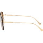 Versace Gold Aviator Sunglasses