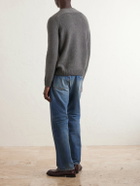 SAINT LAURENT - Cashmere and Wool-Blend Sweater - Gray