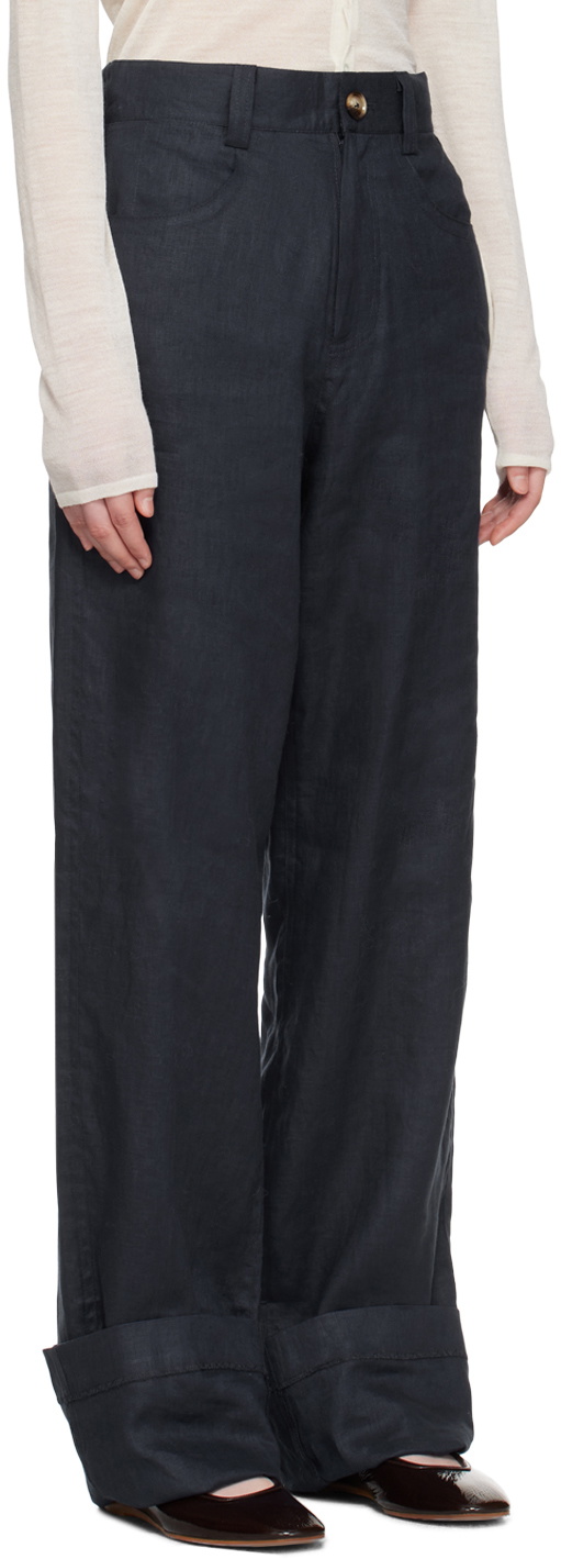 Caro Editions Navy Annika Trousers