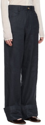 Caro Editions Navy Annika Trousers