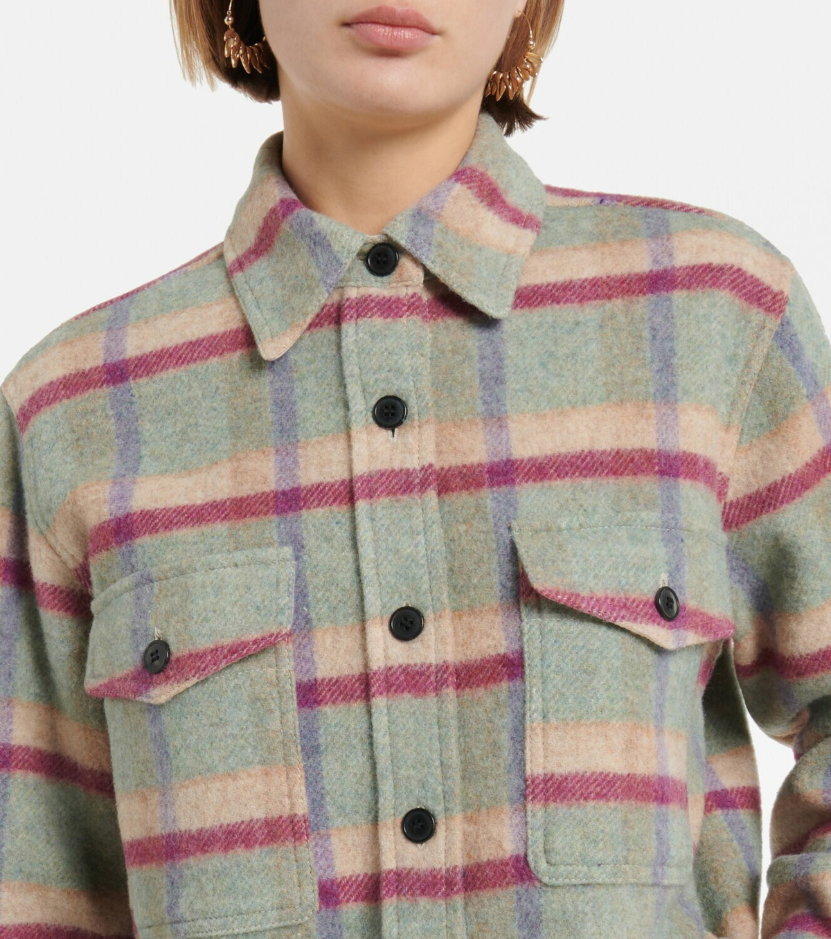 Marant Etoile Faxon wool-blend shirt jacket Isabel Marant Etoile
