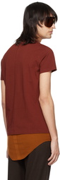 Rick Owens Burgundy Level T-Shirt