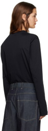 Sofie D'Hoore Black Crewneck Long Sleeve T-Shirt