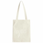 A.P.C. Men's Lou Chainstitch Tote Bag in Ecru 