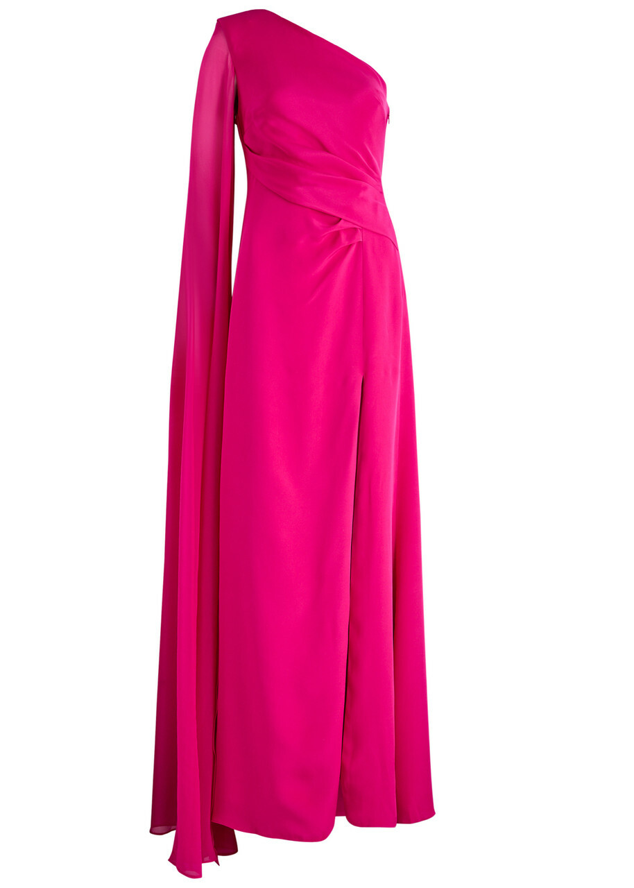 roland mouret pink dress Twist Drape Viscose Knit Dress Pink  Roland Mouret