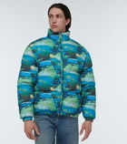 ERL - Quilted printed down jacket