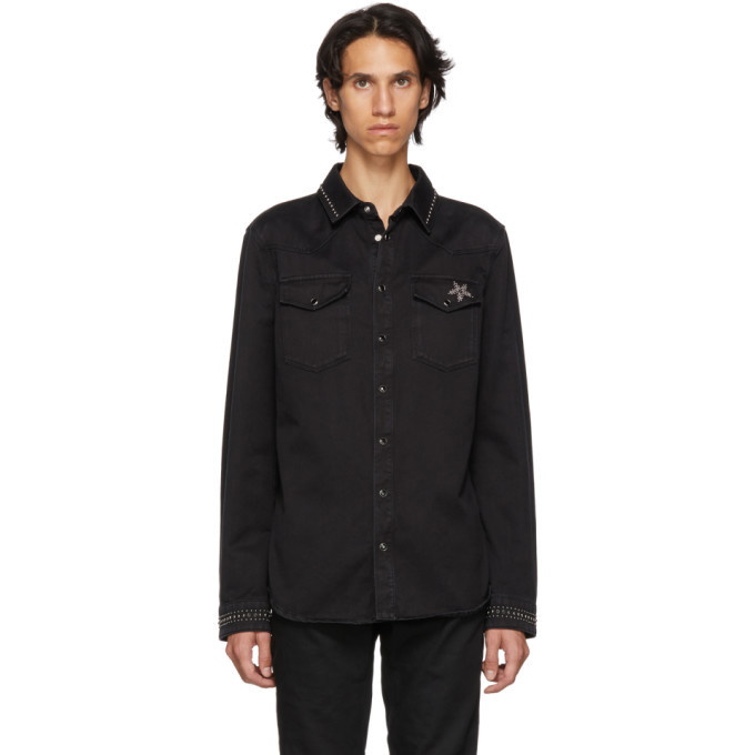 Photo: Valentino Black Denim Shirt