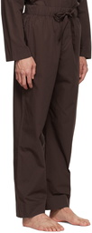 Tekla Brown Organic Cotton Pyjama Pants