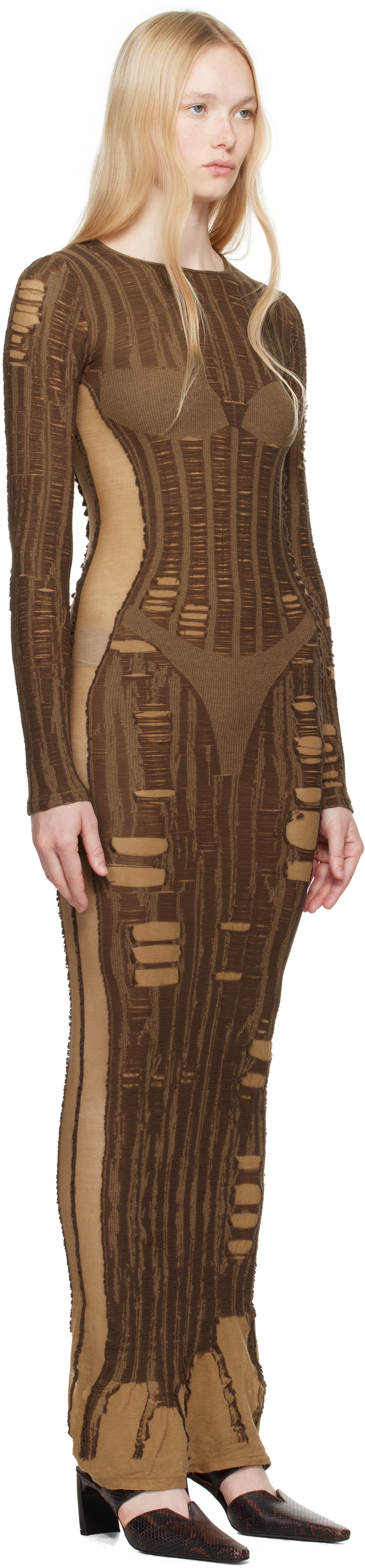 Diesel Brown M-Calimera Maxi Dress