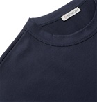 Moncler - Logo-Appliquéd Cotton-Jersey T-Shirt - Blue