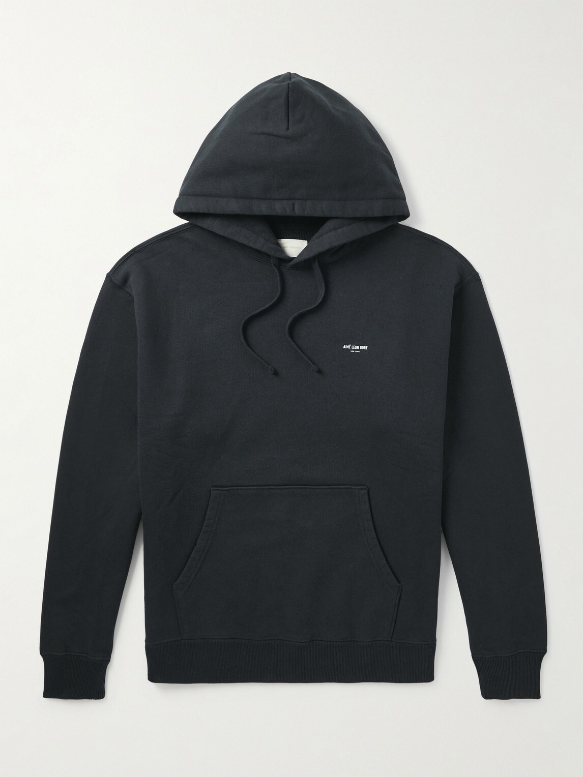 Aimé Leon Dore - Logo-Print Cotton-Jersey Hoodie - Black
