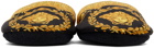 Versace Underwear Black Baroque Slippers