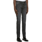 AMI Alexandre Mattiussi Black Slim-Fit Jeans