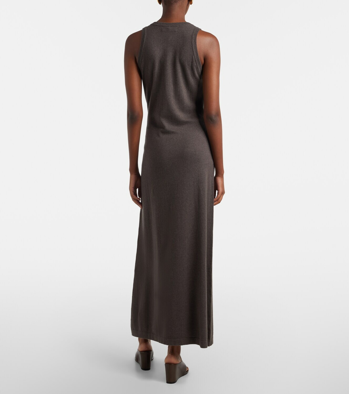 Lisa Yang Angeline cotton and cashmere maxi dress