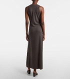 Lisa Yang Angeline cotton and cashmere maxi dress