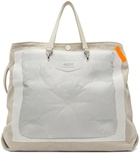 Maison Margiela Beige Trompe L'oeil Tabi Shopping Tote