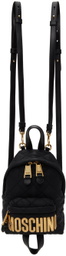 Moschino Black Mini Quilted Backpack