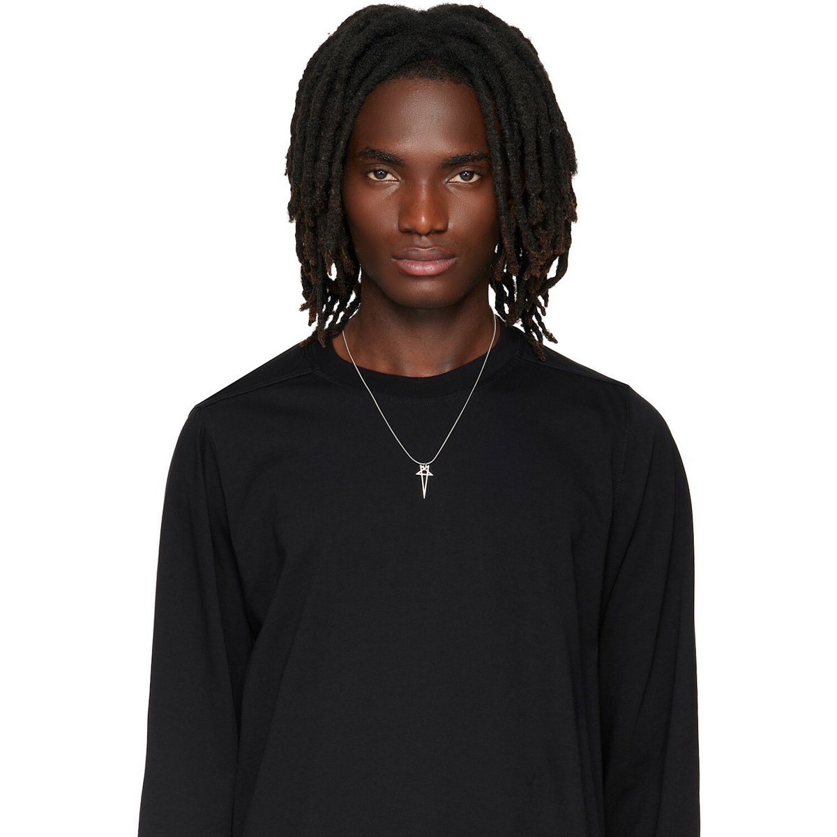 Rick Owens Pentagram Charm Necklace