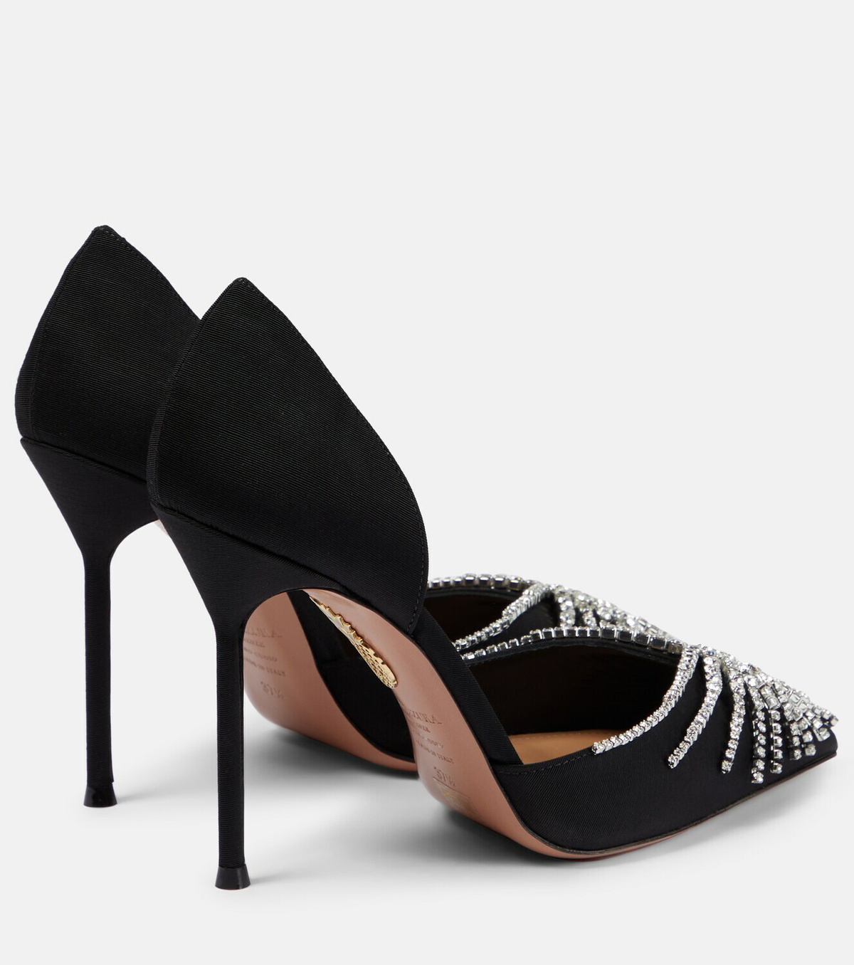 Aquazzura Sunshine embellished suede pumps Aquazzura