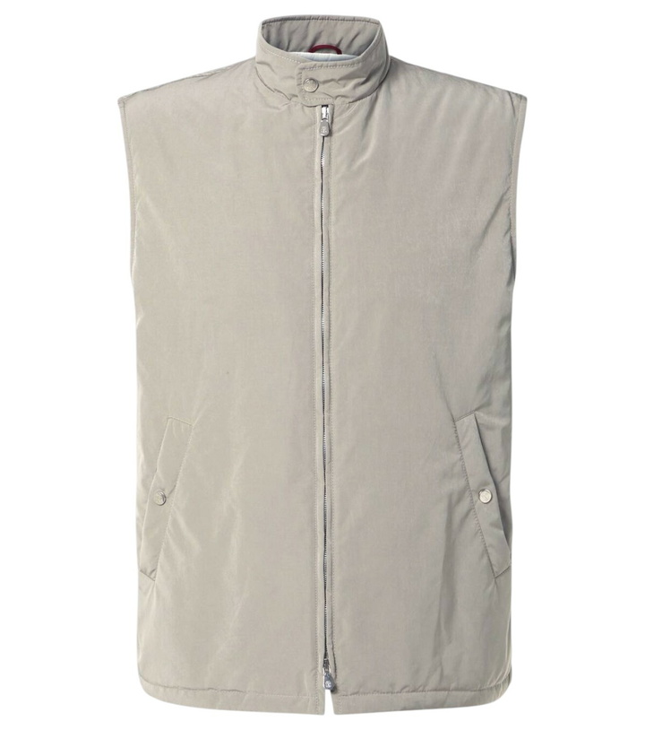 Veste Brunello Cucinelli 100% Soie à Rayures Paillettes 2 Tons - Taille 42, Neuve Avec étiquettes | Luxe Italien