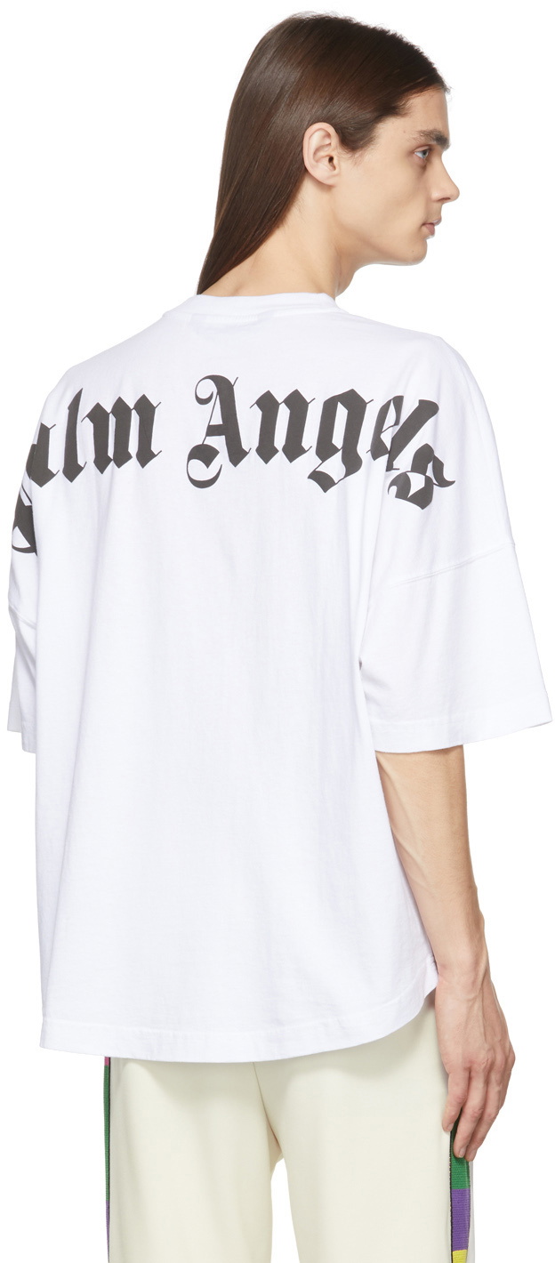 Palm Angels White Cotton T-Shirt
