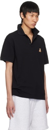 Palm Angels Black 'Bear in Mind' Polo