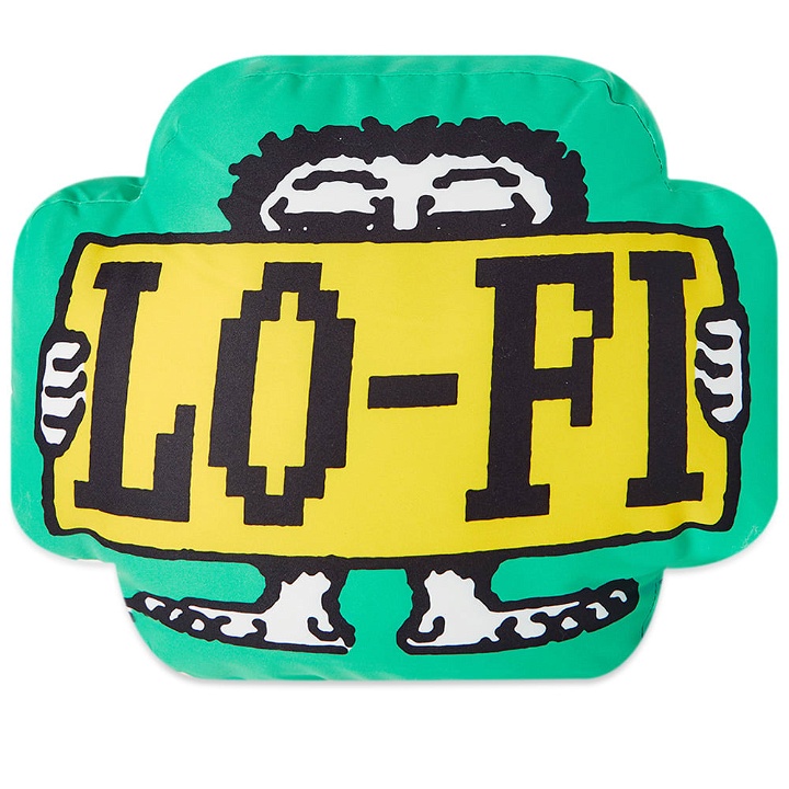 Photo: Lo-Fi Men's Sign Pillow in Kelly Green