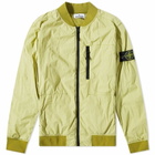 Stone Island Men's Nylon-Tc Bomber Jacket in Light Green