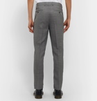 AMI - Grey Slim-Fit Tapered Virgin Wool Suit Trousers - Gray