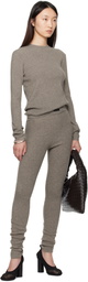 Fear of God ESSENTIALS Brown Soft Rib Leggings