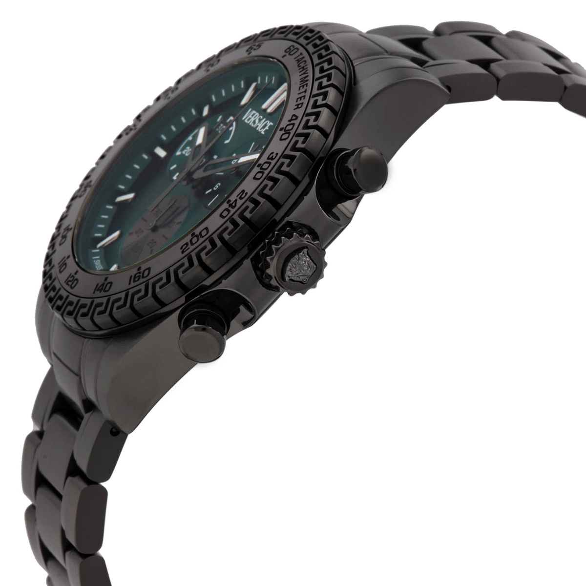 Versace Chrono X Quartz Green Dial Mens Watch VE9K00624