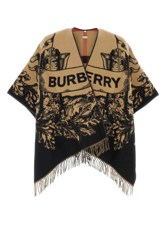 Photo: Burberry Embroidered Wool Reversible Cape
