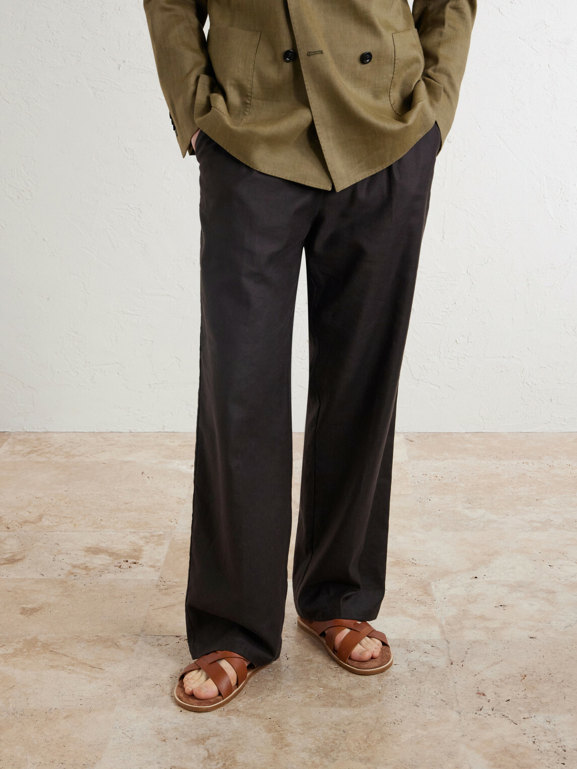 Mr P. - Leather Sandal - Brown