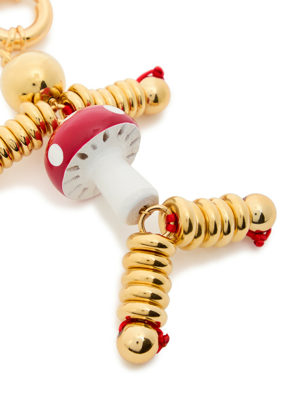 Timeless Pearly Suki Stickman 24kt Gold-plated Keyring - One Size